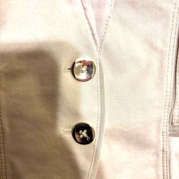 White House Black Market Beige Tan Women's Jacket Blazer Sz 6 Like New - Picture 9 of 15